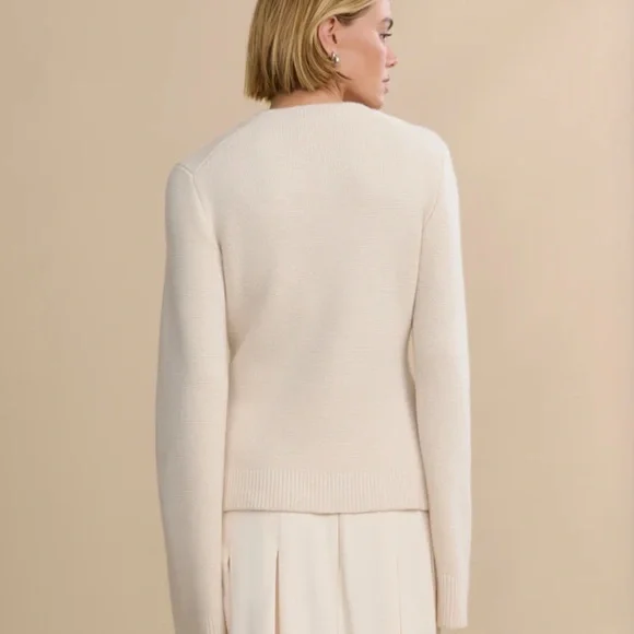 Jenni kayne cooper  ivory Button-Up Cardigan- size L - Picture 6 of 6